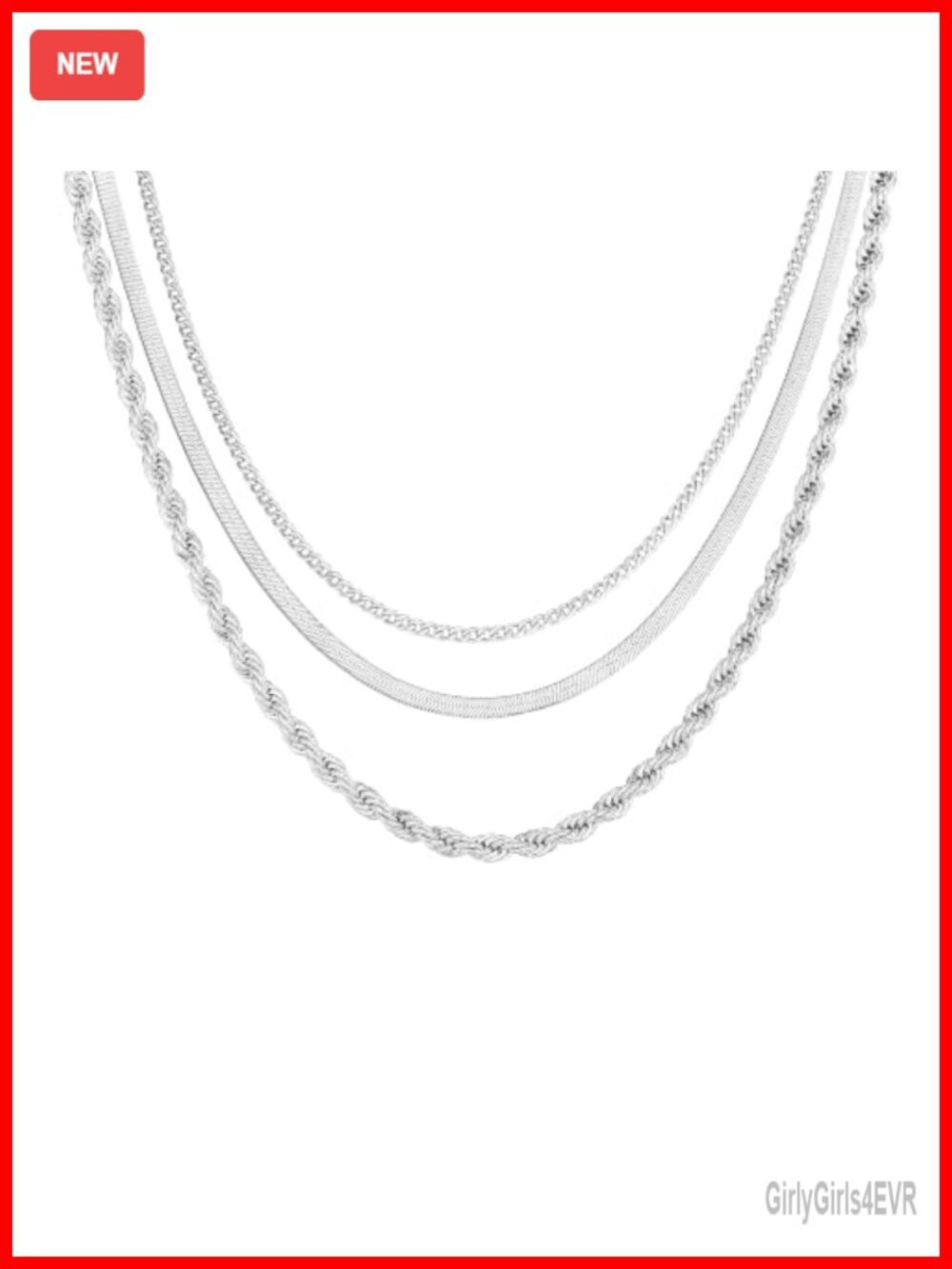 3 Layer Detachable Choker Necklace Set - 14k Gold/Silver Plated, 7+ Ways